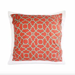 Pair 2 DENA Home Floral Dakota Euro Shams NEW